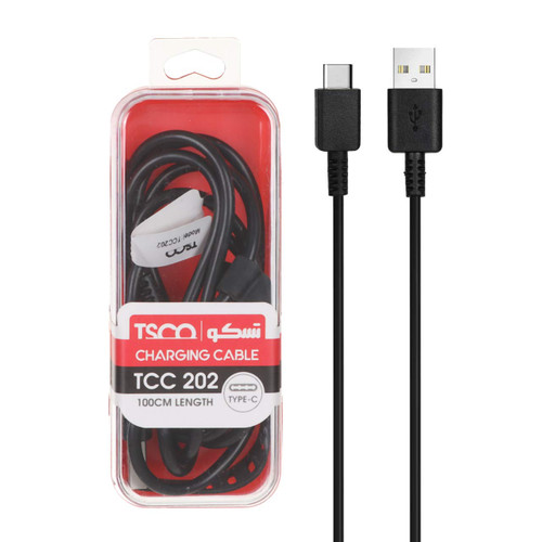 کابل تبدیل USB به USB-C تسکو مدل TCC 202 طول 1 متر