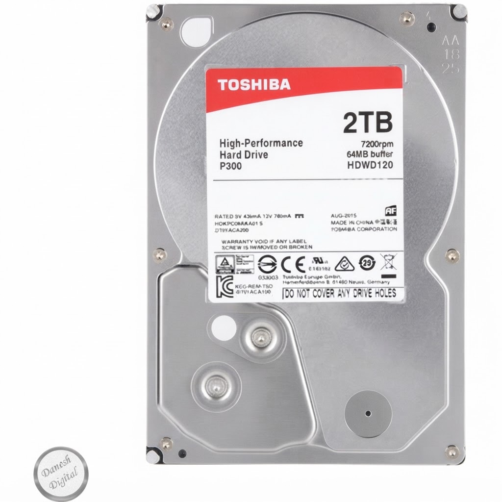 Toshiba P300 7200Rpm 64MB Buffer SATA3 HDD - 2TB
