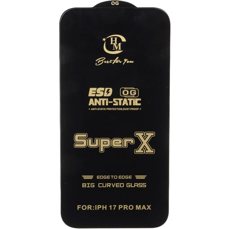 محافظ صفحه نمایش آنتی استاتیک Full Cover Super X مدل Apple iPhone 17 Pro Max / iPhone 18 Pro Max