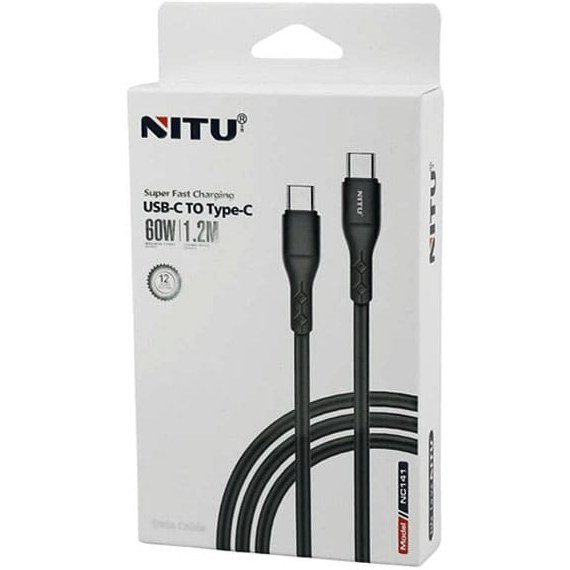 NITU Fast Charging Cable 1.2 Meters Type-C to Type-C - NC141
