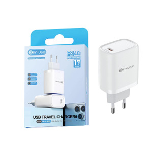 شارژر دیواری PD و فست تک پورت Beniuse مدل BE-CH05 40W