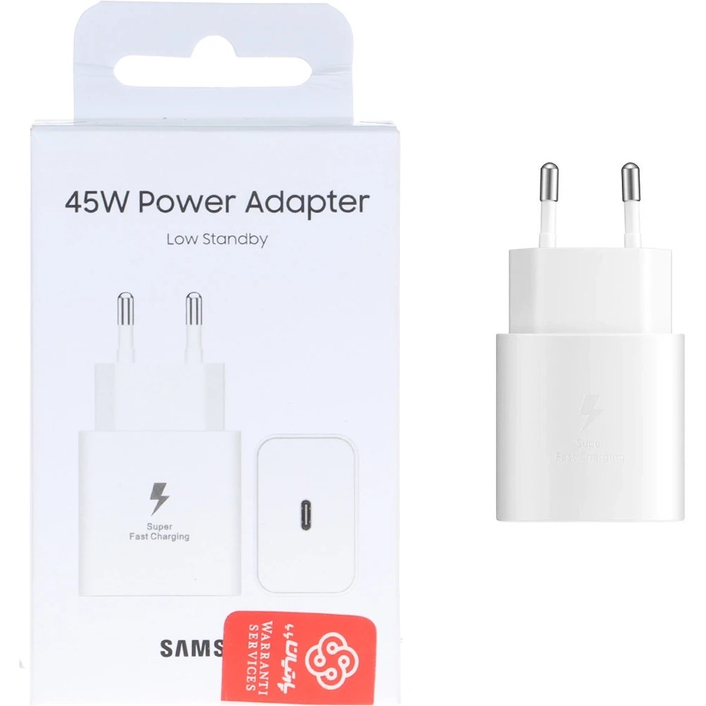 خرید‌شارژر دیواری دو پین SAMSUNG 45W T4511 ( فست و PD)